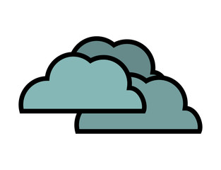cloud design. isolated weather icon. vector graphic