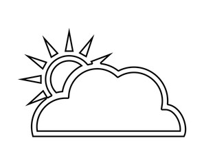 Sun design. isolated weather icon. vector graphic