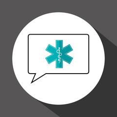 Obraz premium Medical care design. Health care icon. Colorfull illustration, v