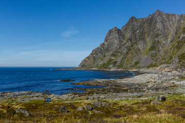 Landscape with sea and mountains