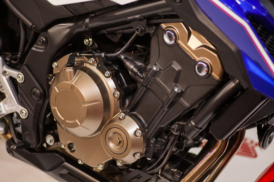 Motorcycle engine detail