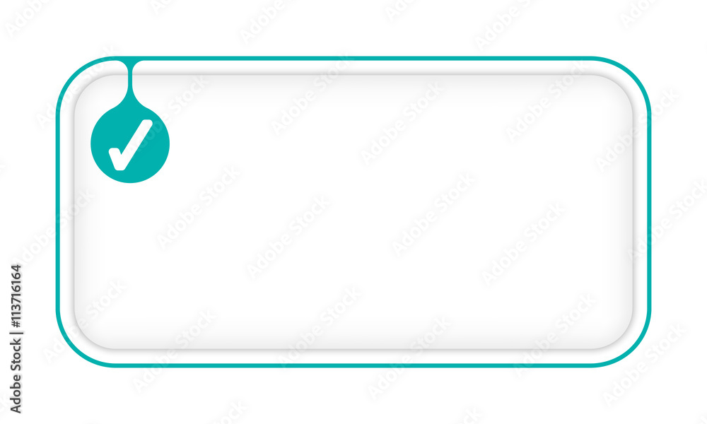 Poster vector simple box to fill your text and check box