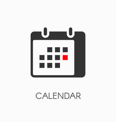 Calendar icon vector