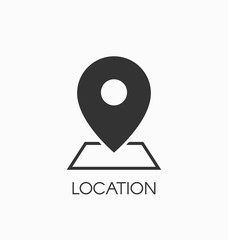 Location icon vector sign