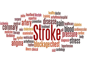 Stroke, word cloud concept 5