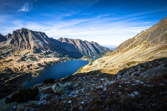 Valley Of Five Ponds In The Tatra Mountains,Zakopane,Poland