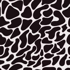 seamless monochrome pattern of animal spots or stones and boulders