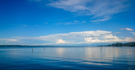 Sommerurlaub am schönen Bodensee bei strahlender Sonne