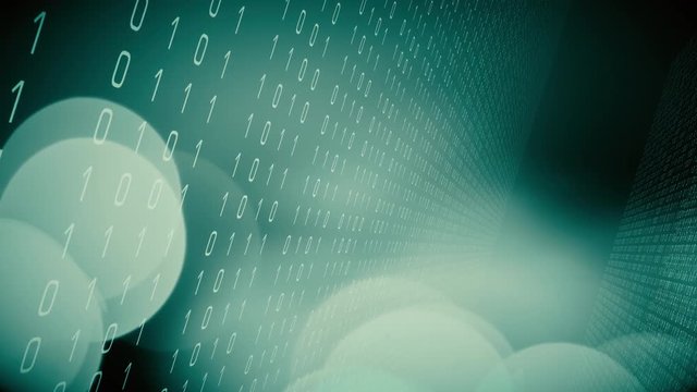 Computer software code motion graphic