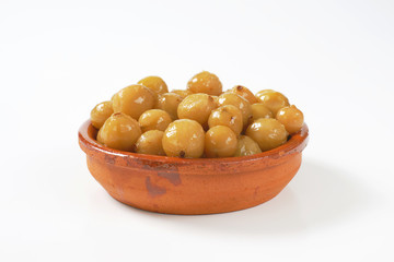 pickled green gooseberries