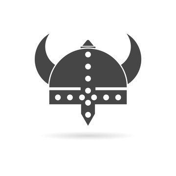 Viking helmet - vector icon