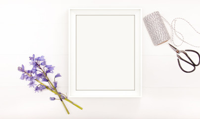 Styled stock photography with white picture frame to overlay your business headline, Facebook or...