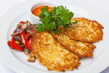 Potato Pancake with vegetables