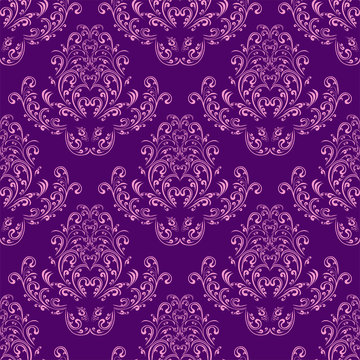 Bright  seamless Wallpaper - violet and pink.