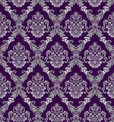 Seamless damask Wallpaper in Victorian style for design