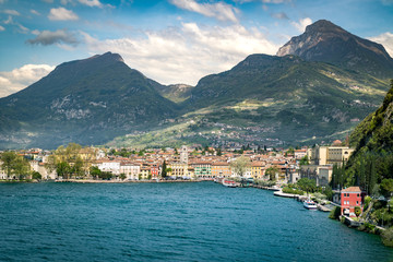 Fototapeta na wymiar Town of Riva del Garda, Lake Garda, Italy.