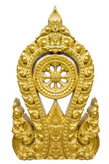 The Gold Thammachak Symbol of Buddhism