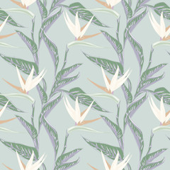 Strelitzia Seamless Pattern