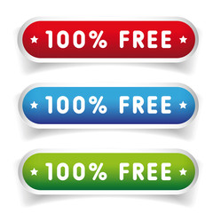 100 pecent free button set