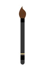 Make up and Cosmetic. brush icon. vector graphic