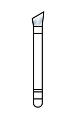 Make up and Cosmetic. brush icon. vector graphic