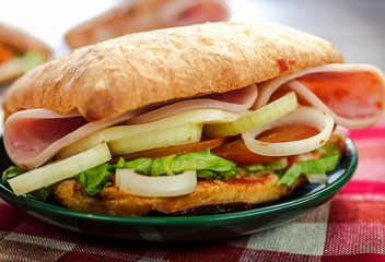 a ham sandwich