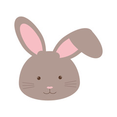animal design. cartoon rabbit icon. isolated image. vector graph