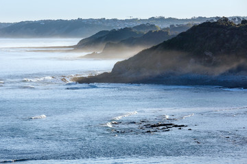 Morning ocean view from shore (Bay of Biscay).