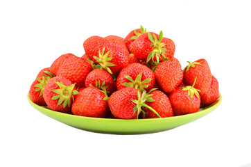 Strawberry on plate