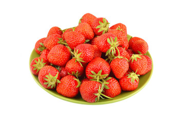 Strawberry on plate