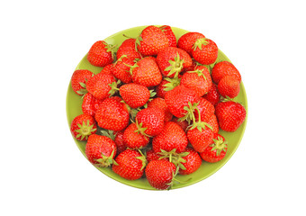 Strawberry on plate
