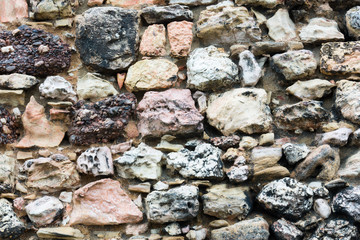 Stony wall background.