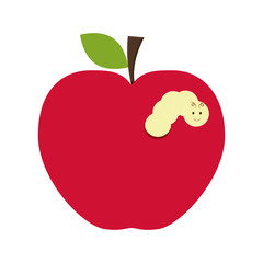 Healthy and organic food. Apple fruit icon. vector graphic
