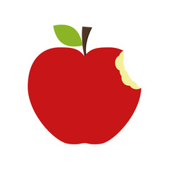 Healthy and organic food. Apple fruit icon. vector graphic