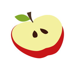 Healthy and organic food. Apple fruit icon. vector graphic