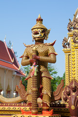 Fototapeta premium Guardian of the temple in Thailand.