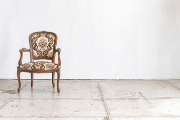 classic chair style in vintage room