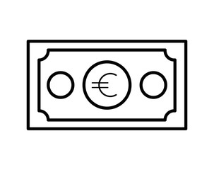 isolated bill. Financial item and money concept. Vector graphic