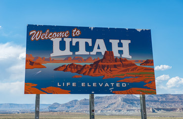 Utah State sign