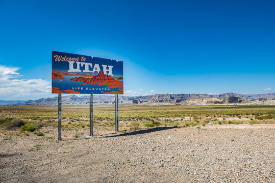Utah State sign