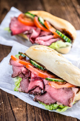 Roast Beef Sandwich (close-up shot)