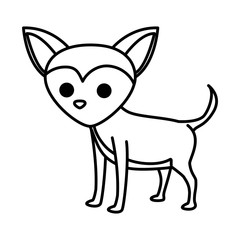 Animal and Pet love. Dog cartoon  icon. vector graphic