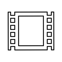 Movie concept. classic film reel icon. vector graphic