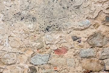Stony wall background.