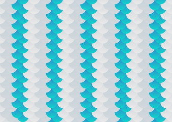 Fish scale abstract background pattern in grey and blue. Illustration decoration design.