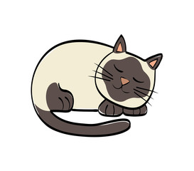 Cat concept. Cute cartoon animal icon. vector graphic