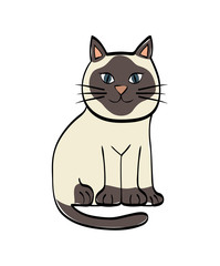 Cat concept. Cute cartoon animal icon. vector graphic