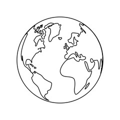 Planet design. World sphere icon. vector graphic