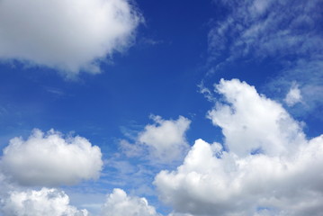 blue sky with clouds texture background 