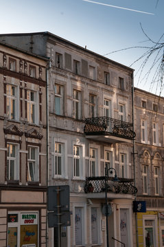 The image of houses in town